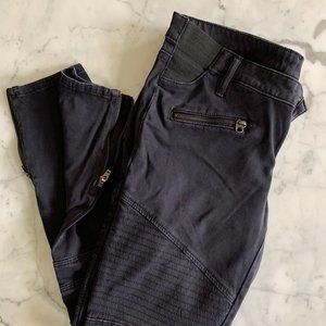 Gap Maternity Skinny Black Moto Pants 29 Ankle